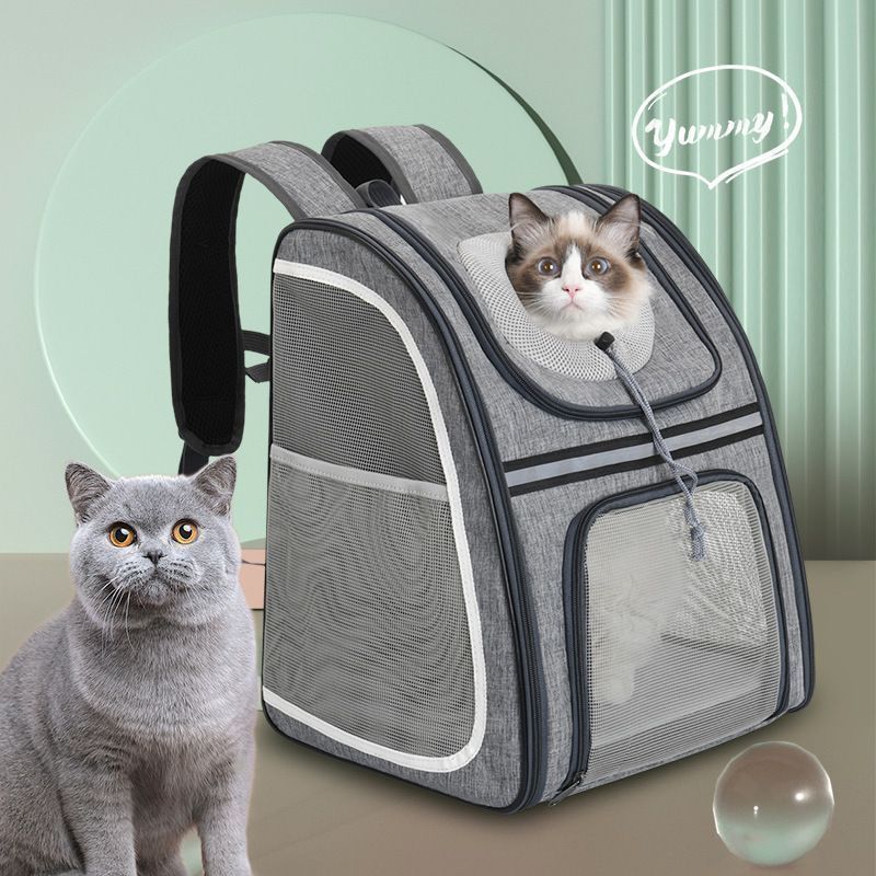 猫キャリーバック 猫キャリーリュック ペットキャリーリュック 猫キャリーバックリュック 犬キャリー (グレー) ペットキャリーバッグ ペット用リュック 小型犬 猫 通気性 大容量 グレー ❤容量の拡張可能❤ ペットキャリーバッグ 猫 犬キャリーバッグ 小型犬 猫  犬 キャリーリュック 小型犬 拡張可能 猫 ペット リュック大容量 通気性 旅行 通院 交通機関 避難用 キャリーバッグ 拡張 ...