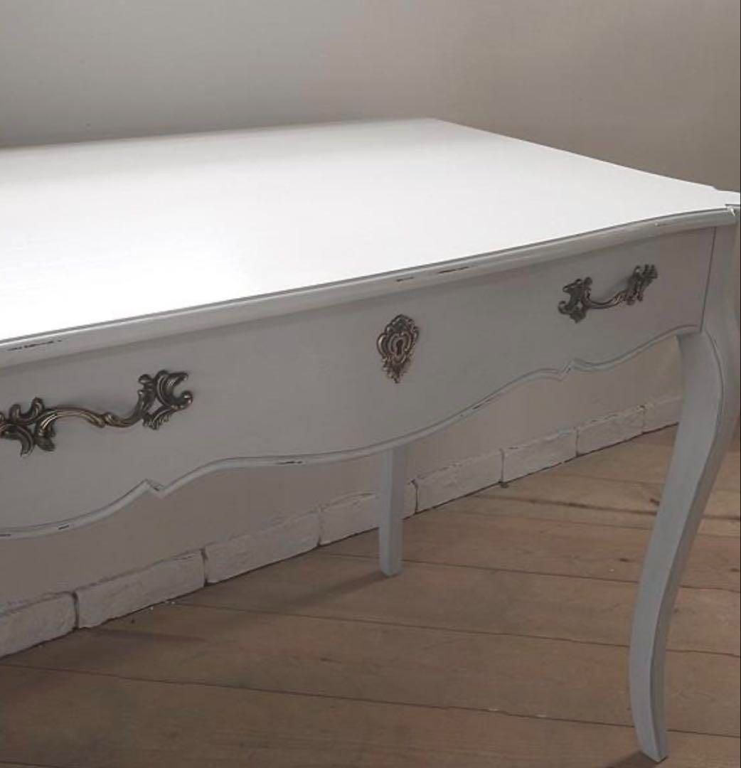 デスク 学習机 アンティーク調 姫系 フレンチ家具 - メルカリ