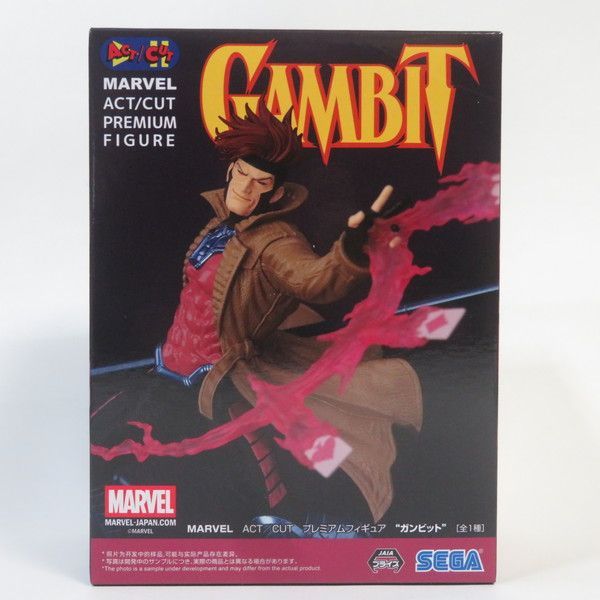 MARVEL マーベル ACT/CUT プレミアムフィギュア ガンビット 8点 トランプを放つ瞬間を立体化！セガプライズ「MARVEL ACT/CUT
