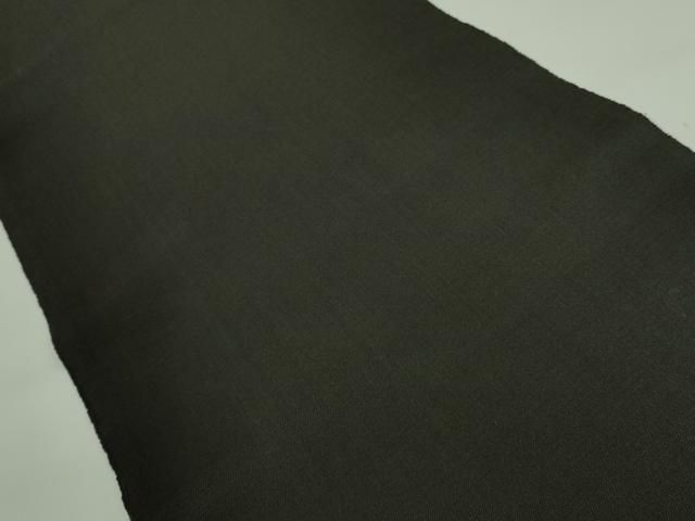 平和屋本店□極上 本場黄八丈 黒八丈 八寸名古屋帯 憲法黒茶色地 逸品