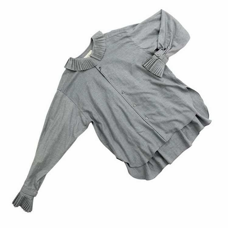 JUN MIKAMI ジュンミカミ　プリーツ襟　ブラウス　シャツ 楽天市場】[送料無料]JUN MIKAMI : [レディース]プリーツカラー