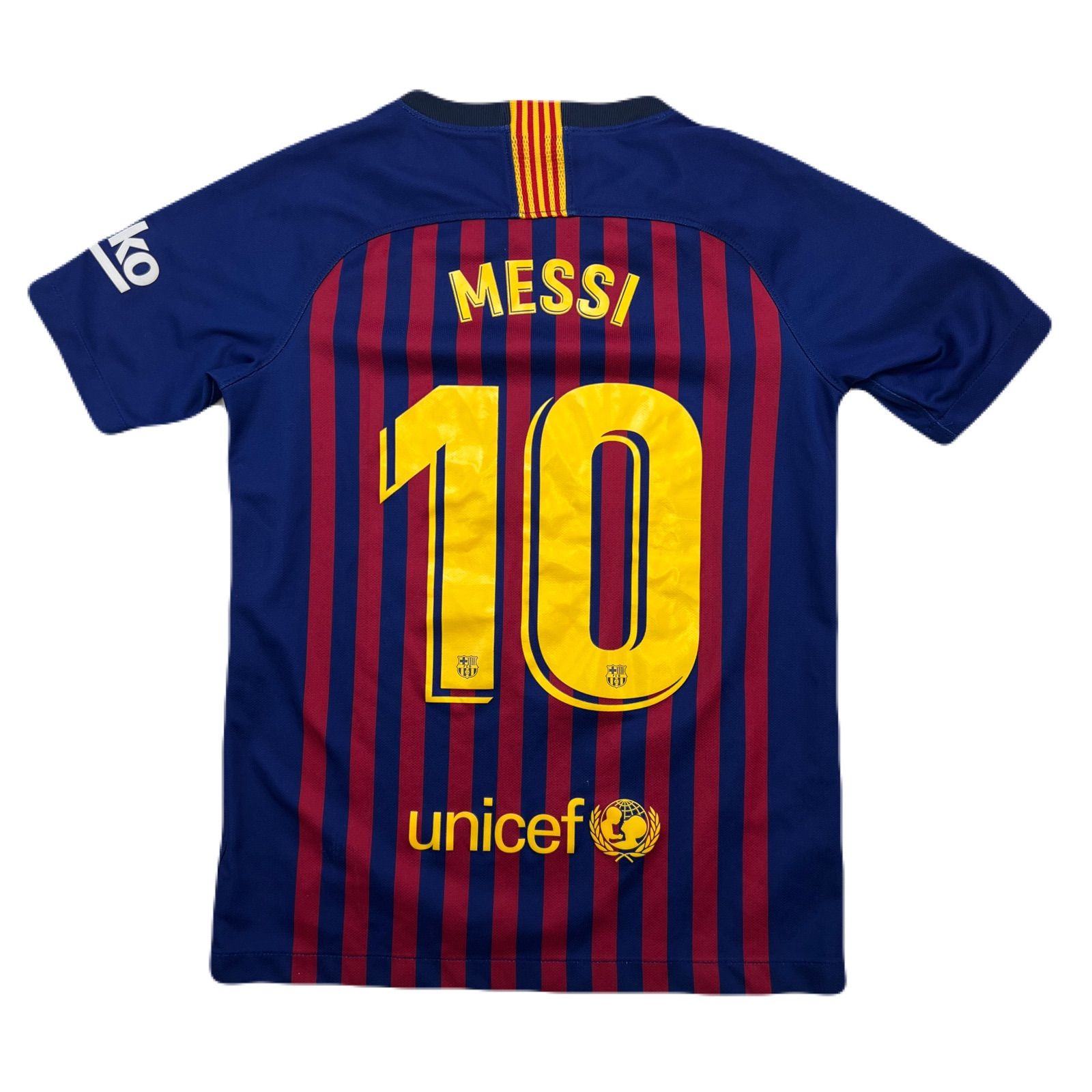 NIKE バルセロナ ユニフォーム キッズ M 【 リオネル・メッシ