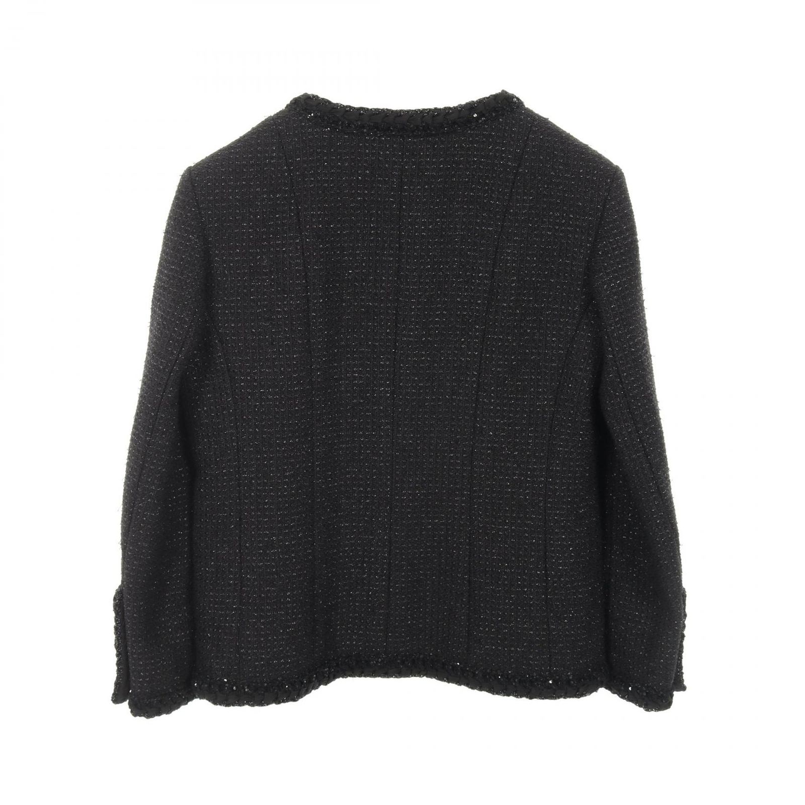 CHANEL ノーカラージャケット ブラック 42 楽天市場】シャネル ジャケット（種類（コート・ジャケット
