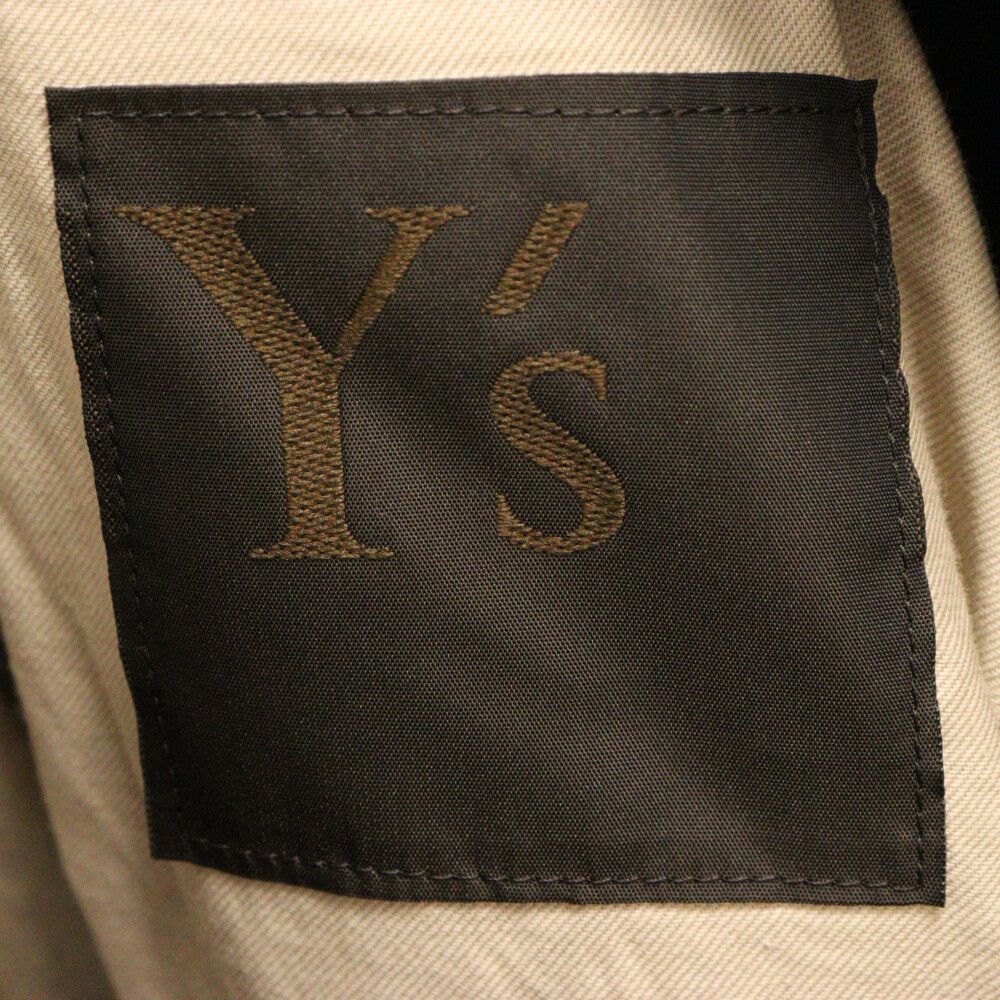 Y's (ワイズ) ナイロン混 ウール ダブル ロング チェスター Y's (ワイズ) ナイロン混 ウール ダブル ロング チェスター