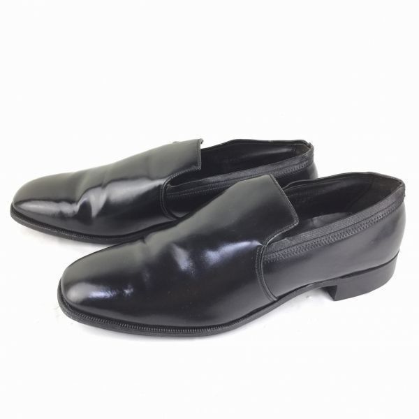 80s-90s?/Vintage　Mansfields【10.5D/B　28.0〈黒/BLACK/ブラック】　スリッポン　ビジネス　ヴァンプシューズ/men's 管NO.ZC-29 80s-90s?/Vintage Mansfields【10.5D/B 28.0〈黒/BLACK】 スリッポン