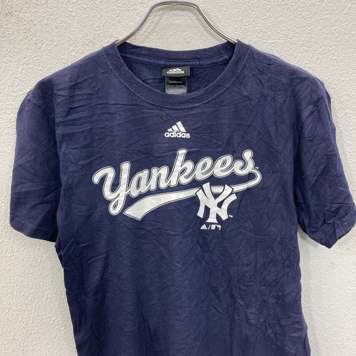 adidas 半袖 プリントTシャツ キッズL(140～) ネイビー
