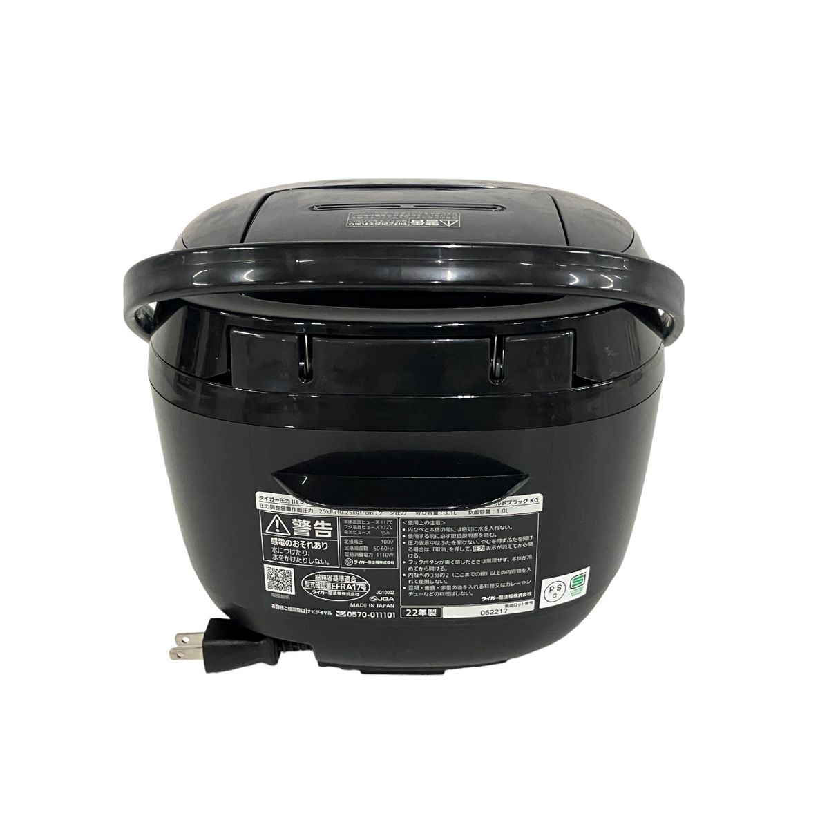 タイガー 圧力IH炊飯ジャー5.5合 炊飯器 JPK-10E9 年2022 中古