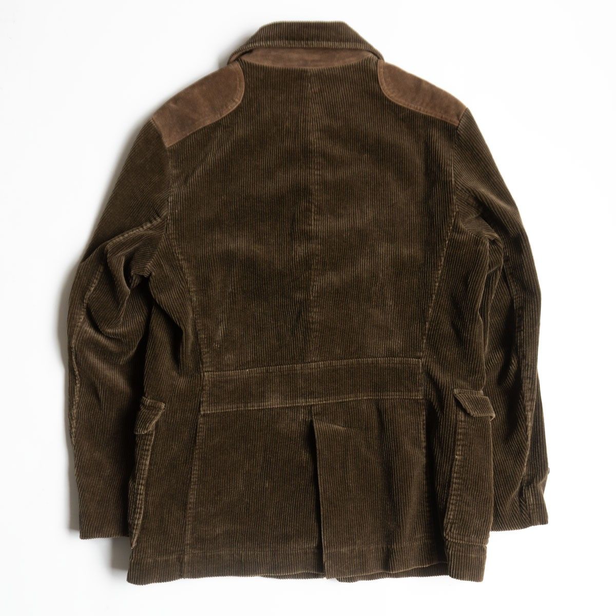 【80s】ポロバイラルフローレン　トラッカー　コーデュロイジャケット　革パッチ 80s】ポロバイラルフローレン トラッカー コーデュロイジャケット 革