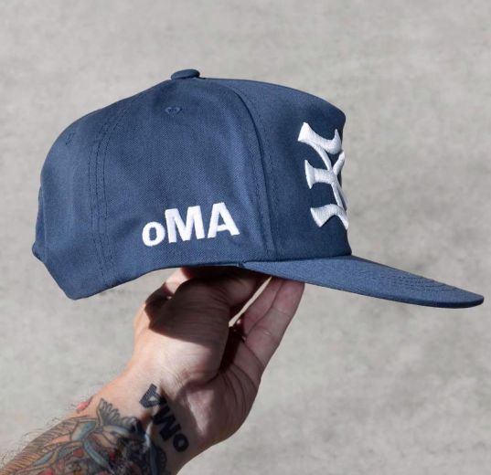 oMA ネイビー キャップ　newyork oMA old man alan キャップ ネイビー オマ NY ニューエラ ラルフ