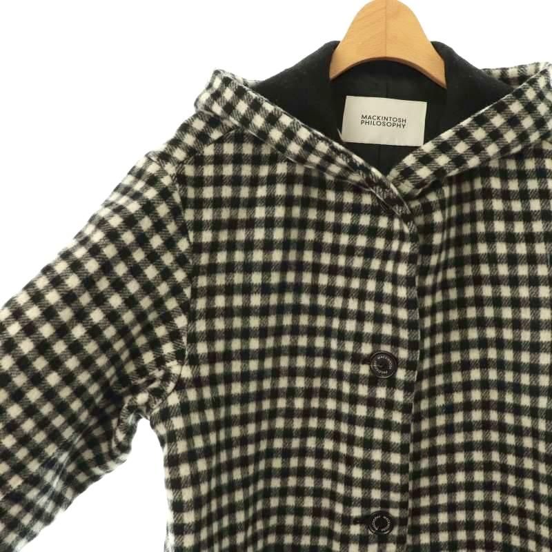 未使用 マッキントッシュフィロソフィー シェパードチェック フーデッドコート M シェパードチェックフーデッドコート(コート)｜MACKINTOSH