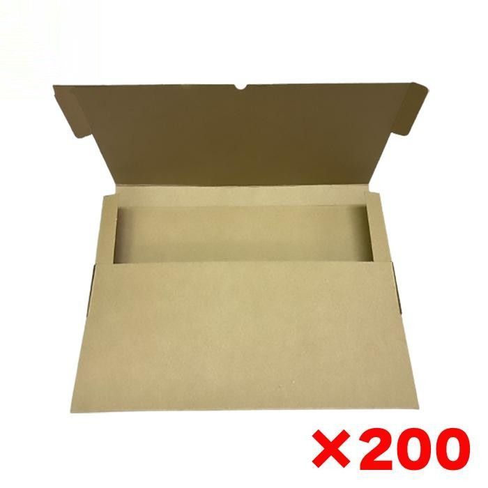 メール便対応 ケース無地 200枚 箱 厚さ3cm対応 308mm×224mm×28mm フリマサイト用 ネコポス ダンボール A4サイズ 段ボール ダンボール箱 段ボール 箱 ゆうパケット 箱 クリックポスト 梱包資材 メール便 薄型 リニューアル