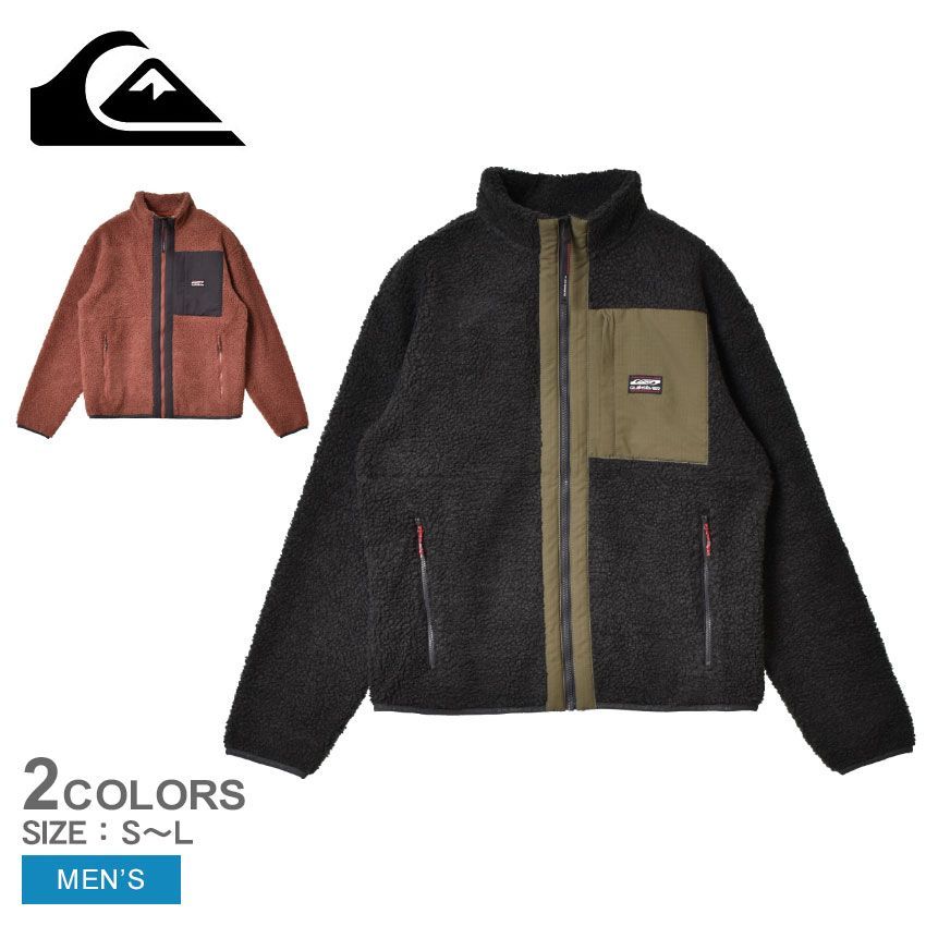 クイックシルバー ボアフリースジャケット EQYFT04682 メンズ SHALLOW WATER ボアフリースジャケット QUIKSILVER カラー:02.ブラウン 品番：2443-0118