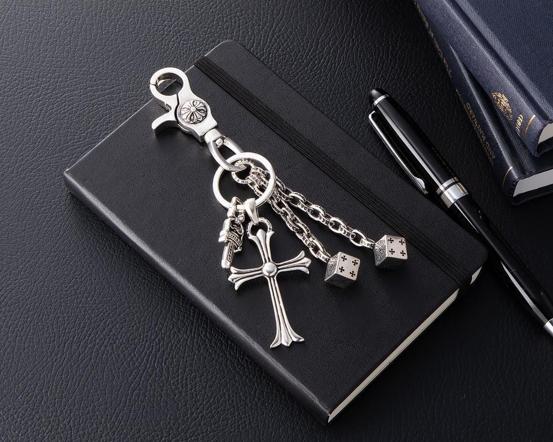 ダガー　クロス　キーリング　シルバー　キーホルダー　チェーン　鍵　人気 Amazon.co.jp: シルバー925 キーリング キーチェーン
