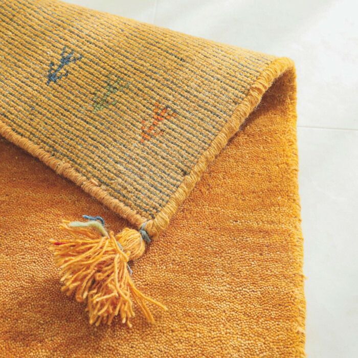 勇敢な シンプルギャッベマット AYAKA アヤカ キッチンマット 45×120cm ベージュ GSCD802965