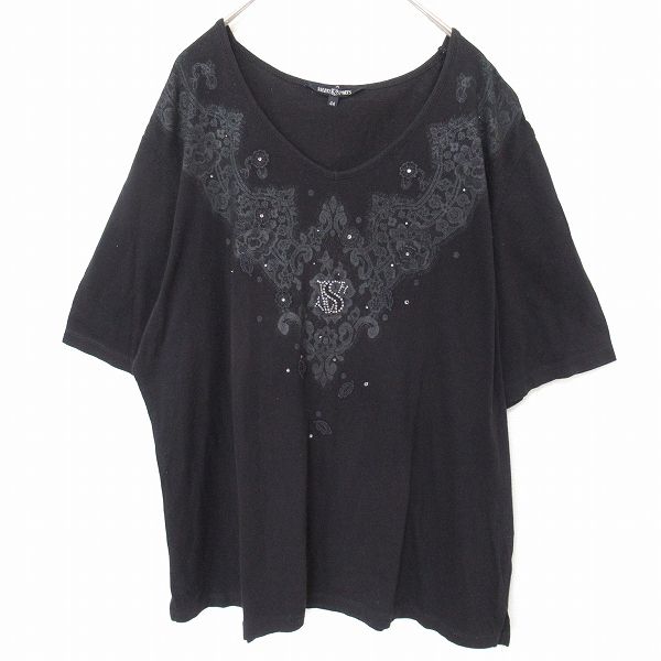VALENZA SPORTS バレンザスポーツ Tシャツ カットソー ラインストーン