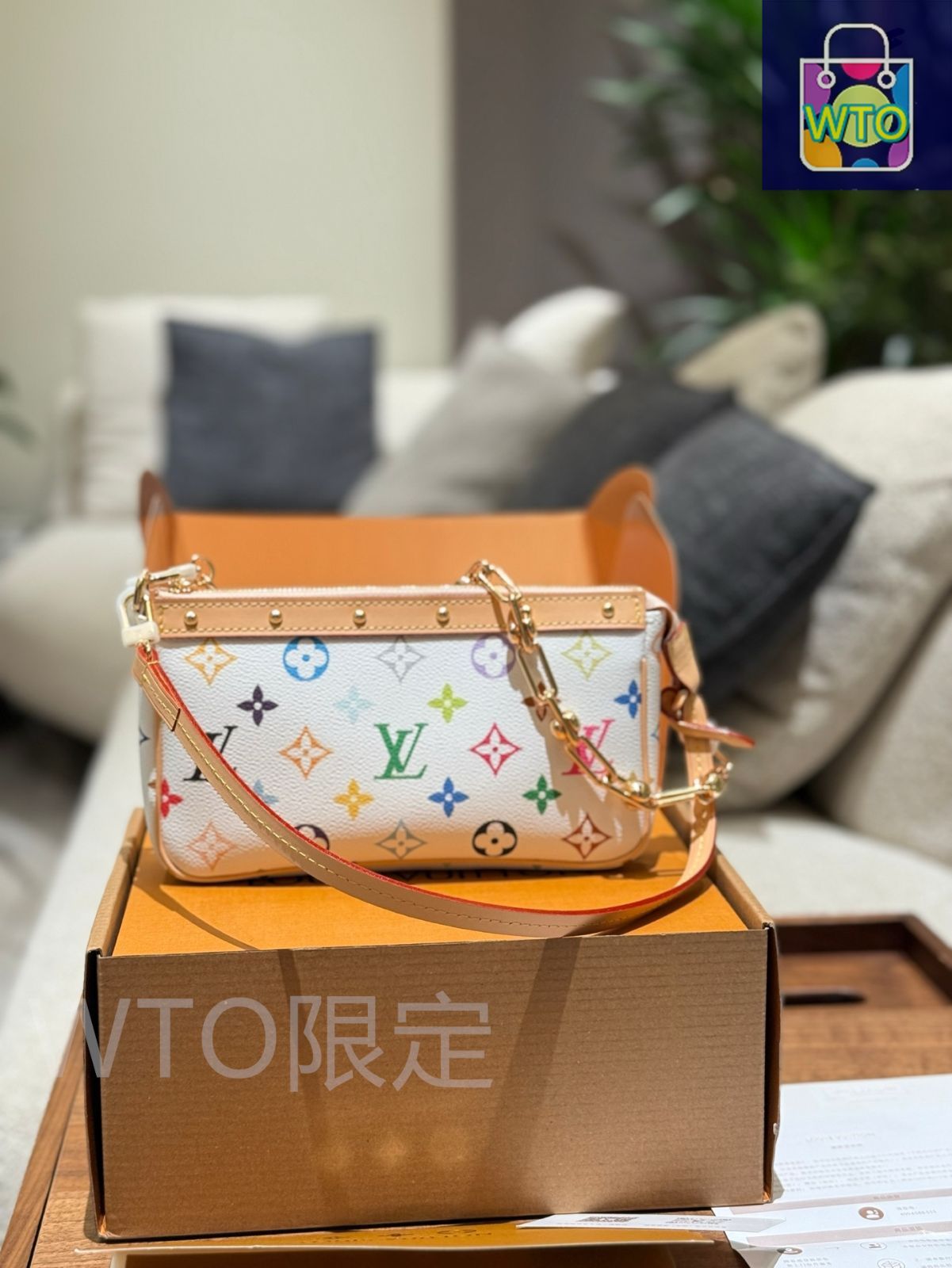 今日 Takashi Murakami x Monogram カラーマージャンバッグ 2025 Collaboration-WTO輸入4