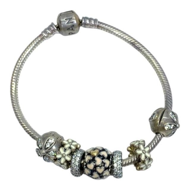 PANDORA パンドラ SV925ラインストーン ブレスレット バングル PANDORA □新品□未使用□ パンドラ SV925 ラインストーン