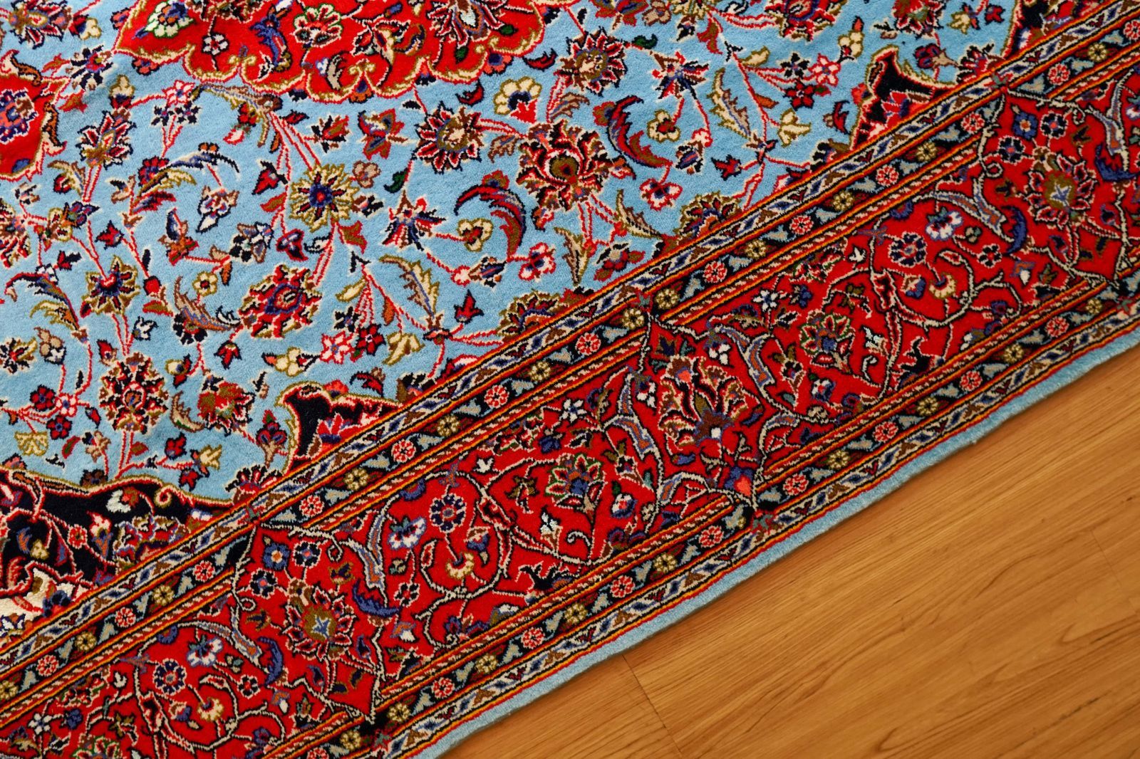 213cm x 147cm ペルシャ絨毯 カシャーン産 ペルシャ絨毯