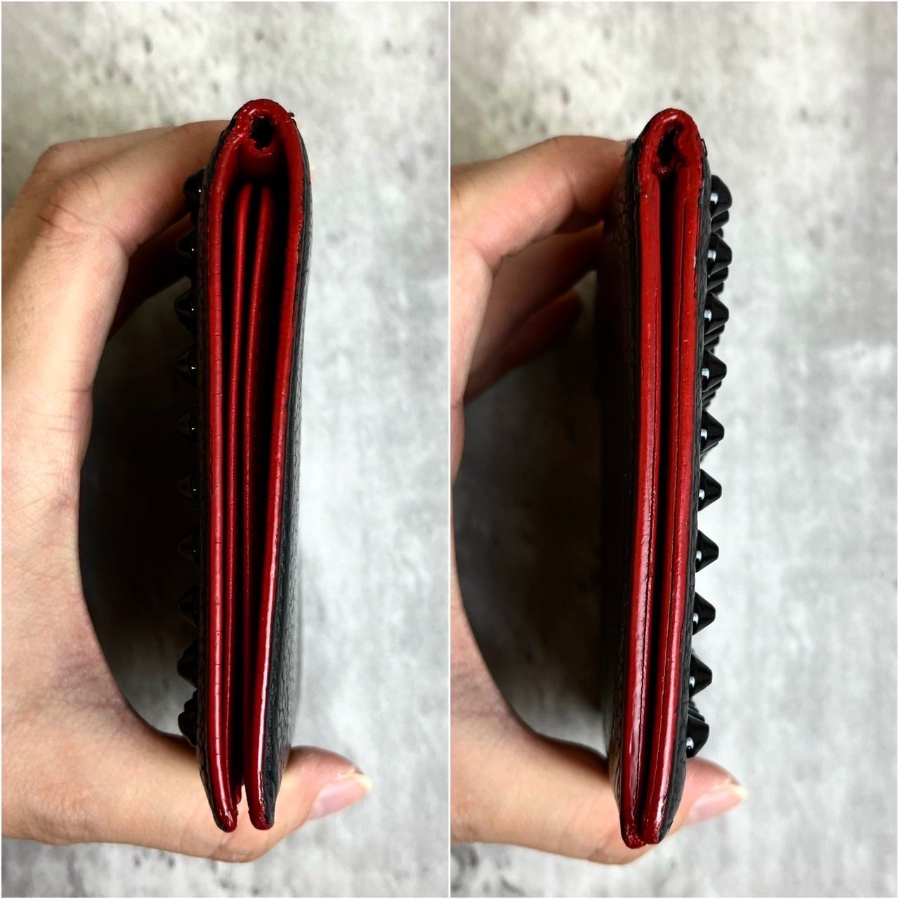 極美品】 クリスチャンルブタン カードケース スタッズ 【公式通販】