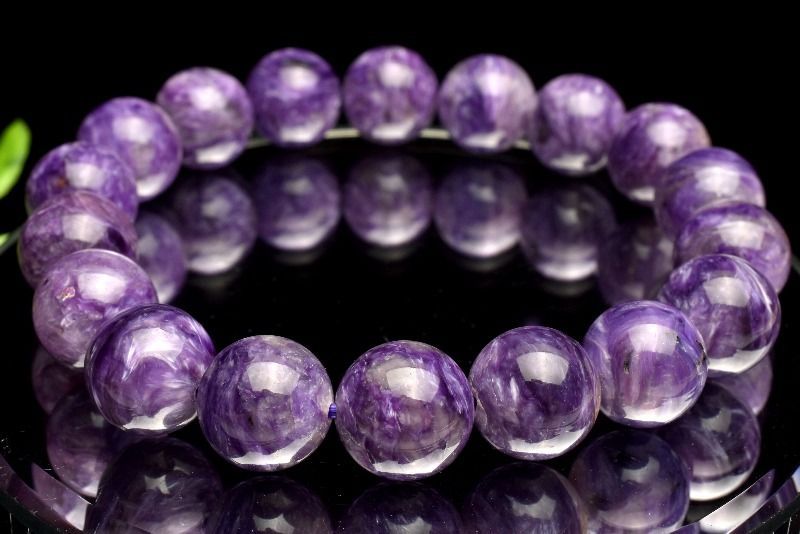 １点物 AA 高発色 エンジェルシリカ チャロアイト 11.5mm ブレスレット パワーストーン 天然石 _MA9426