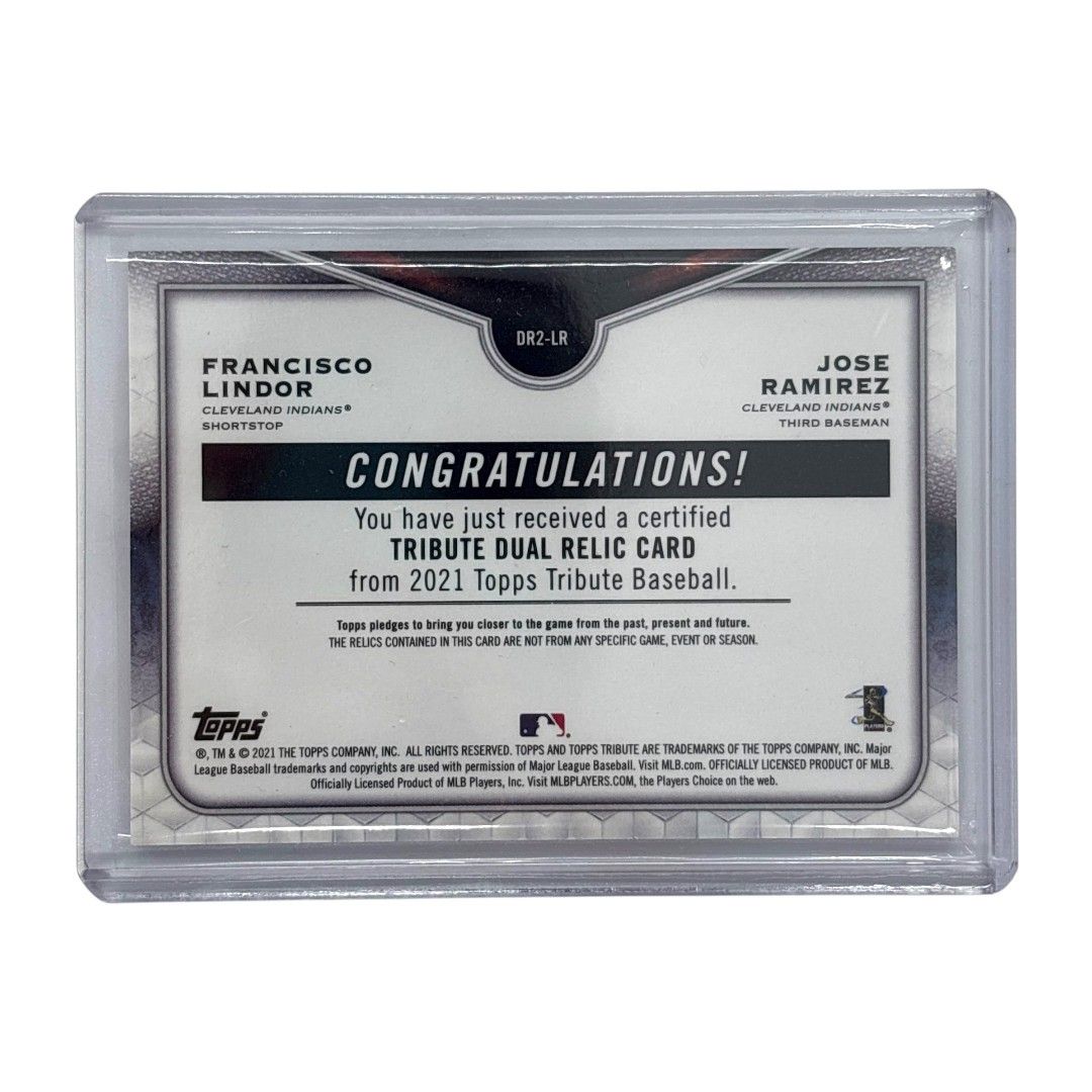 TOPPS MLBカード TRIBUTE FRANCISCO LINDOR JOSE RAMIREZ CLEVELAND