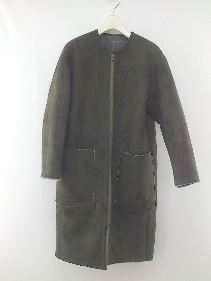 □ MJUKA ミューカ フェイクスウェード ボア リバージブル 長袖 コート