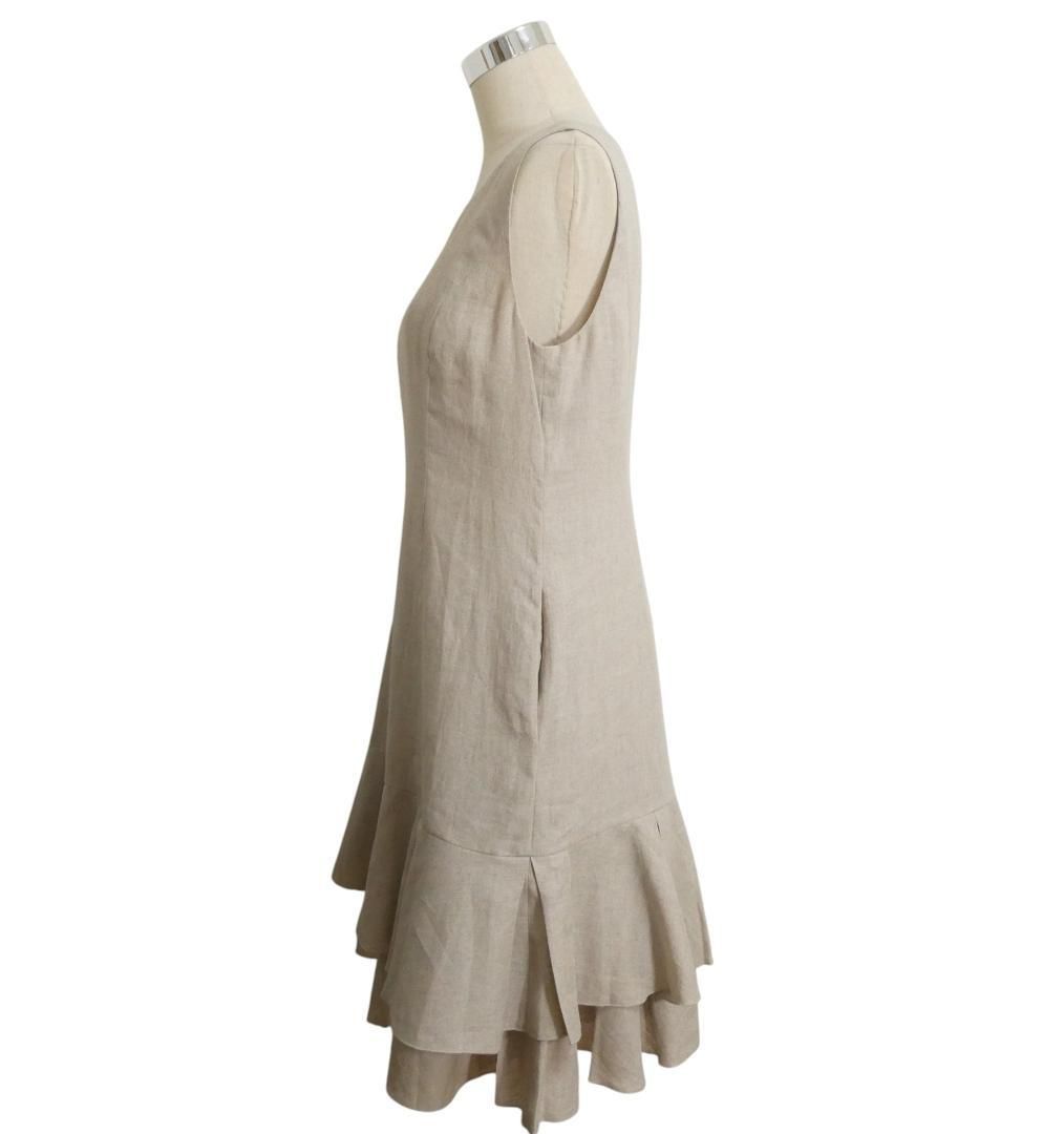 極美品 FOXEY フォクシー サイズ42 麻 リネン100％ マリーゴールド 二