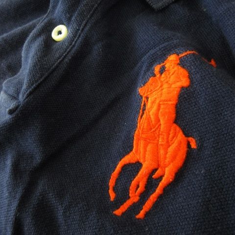 ラルフローレン　鹿の子素材　希少な　胸ポケット　ポニー刺繍　ポロシャツ POLO RALPH LAUREN (ポロ ラルフローレン) 鹿の子 BIGポニー