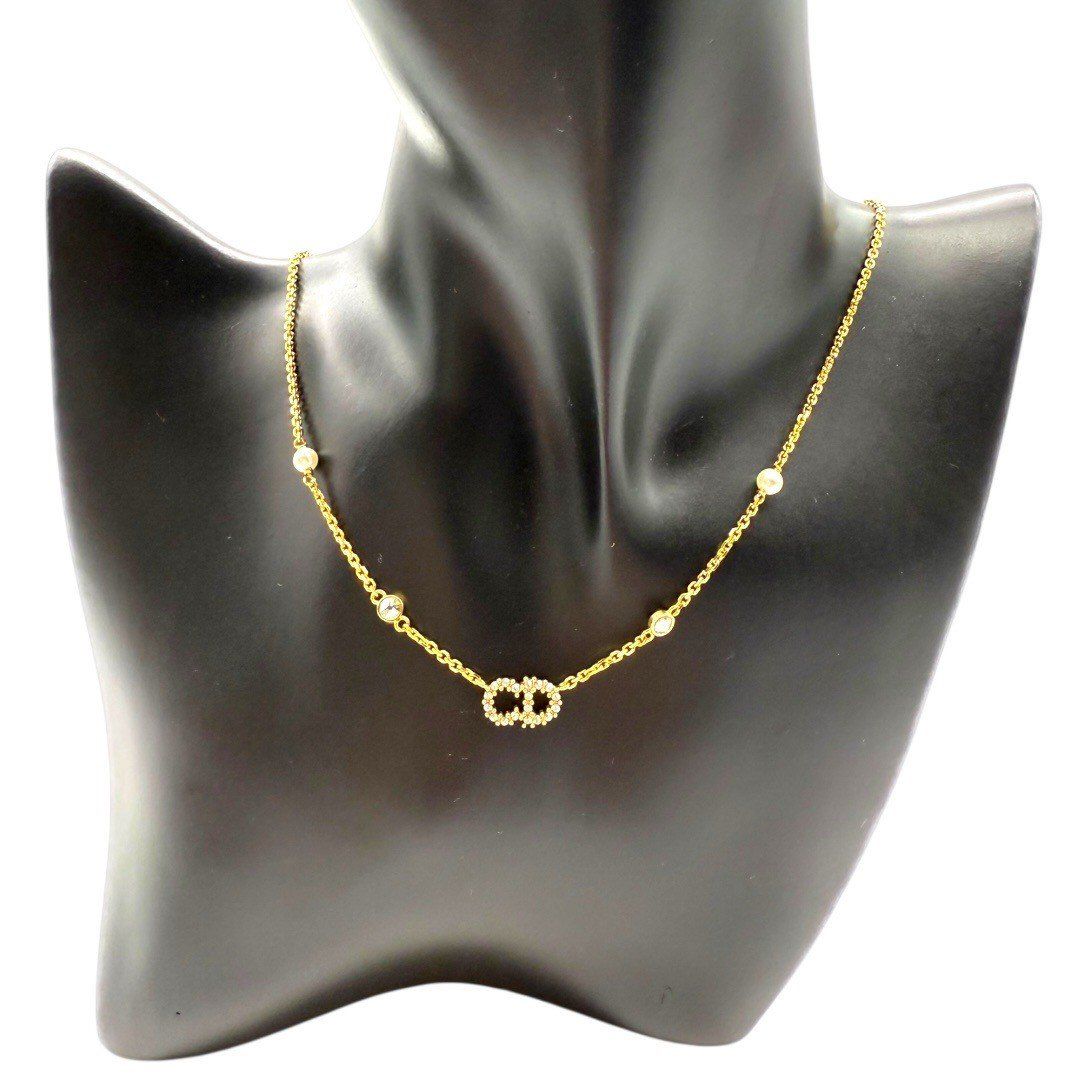 極美品】 ディオール Clair D Lune ネックレス GP - メルカリ