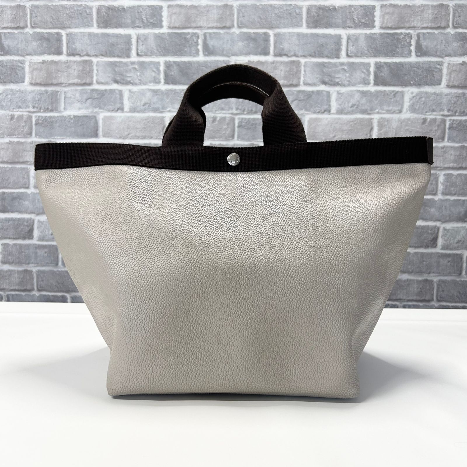 Herve Chapelier（エルベシャプリエ）725GP L SQUARE BASE TOTE BAG レディース リュクス舟型トートL 63  MASTIC/69 MOKA マスティック×モカ - メルカリ