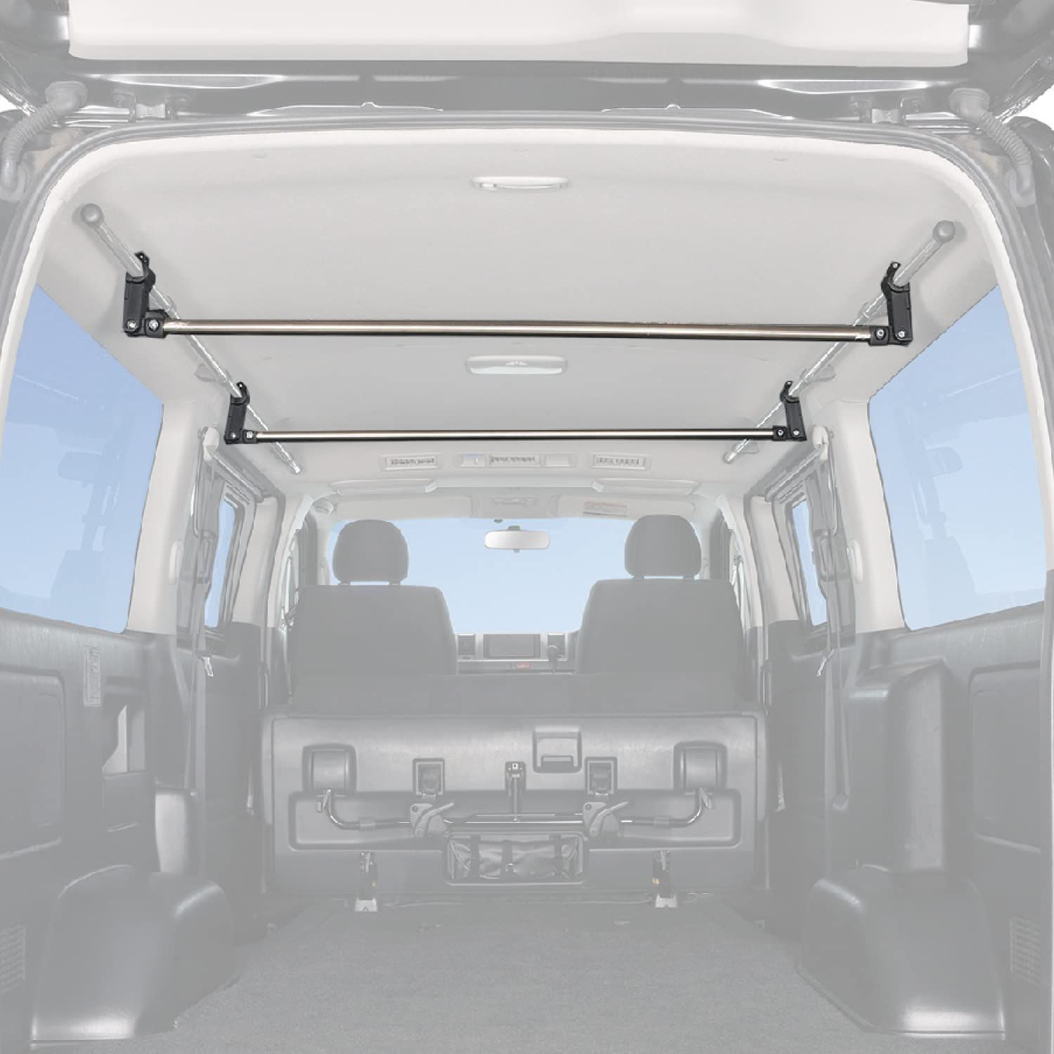 CARMATE カーメイト　ハイエース　キャラバン　サイドバー&ハンガーバー 数量限定】カーメイト(CARMATE) 車内 収納 ハンガーバー L 2本