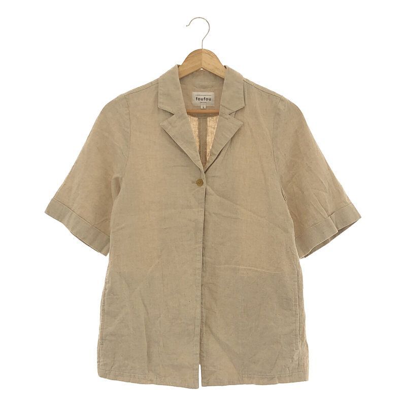 foufou / フーフー | 2022SS | linen one button jacket リネン