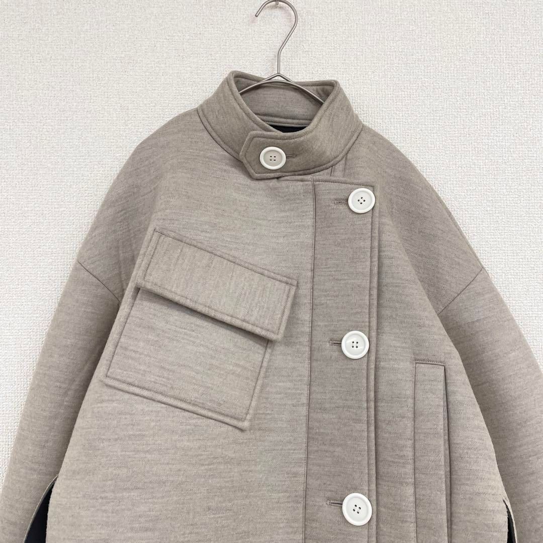 ENFOLD エンフォルド ウールボンディング ショートコート オーバー