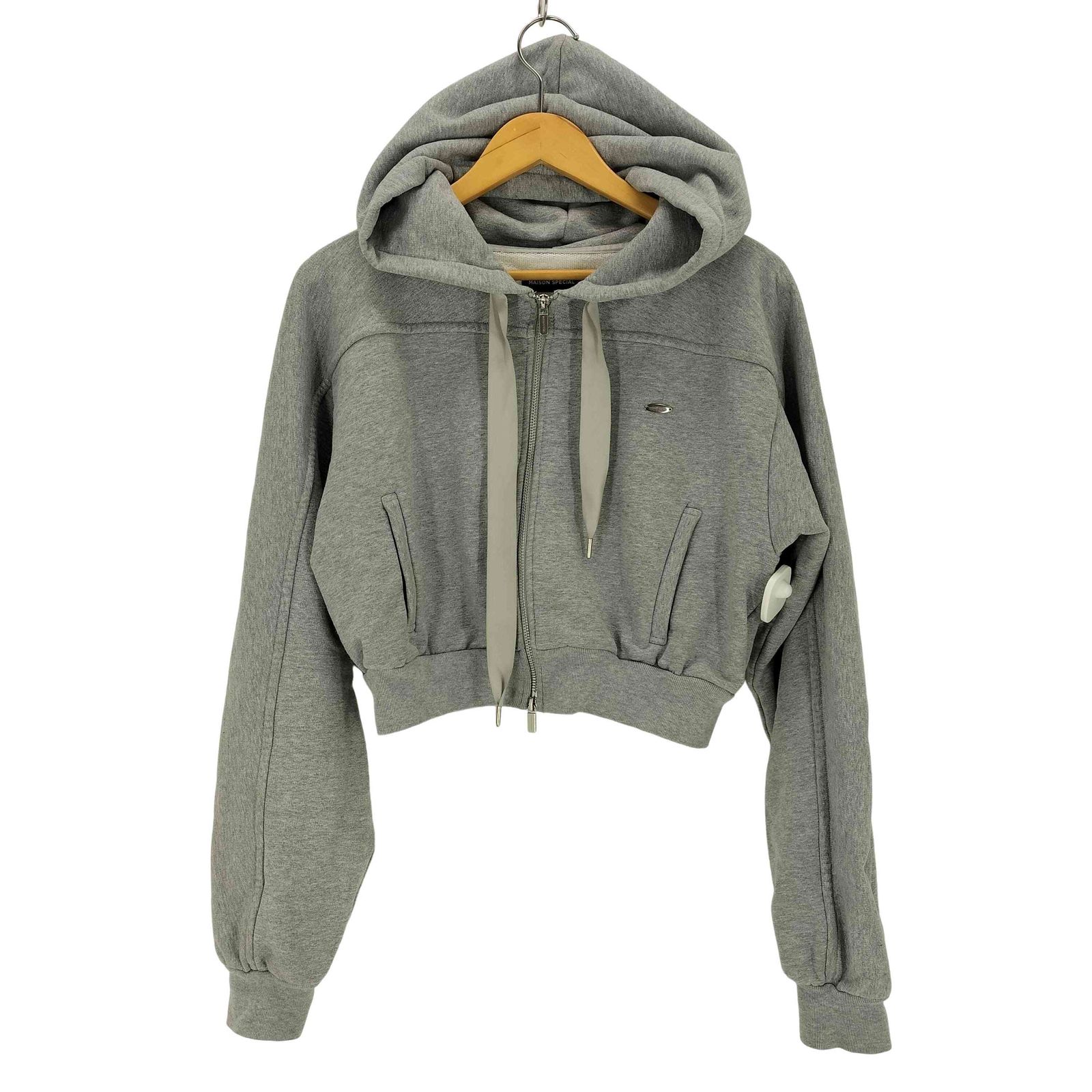 【MAISON SPECIAL フロントジップショートフーディ】 MAISON SPECIAL（メゾンスペシャル）の「Front Zip Short Hoodie