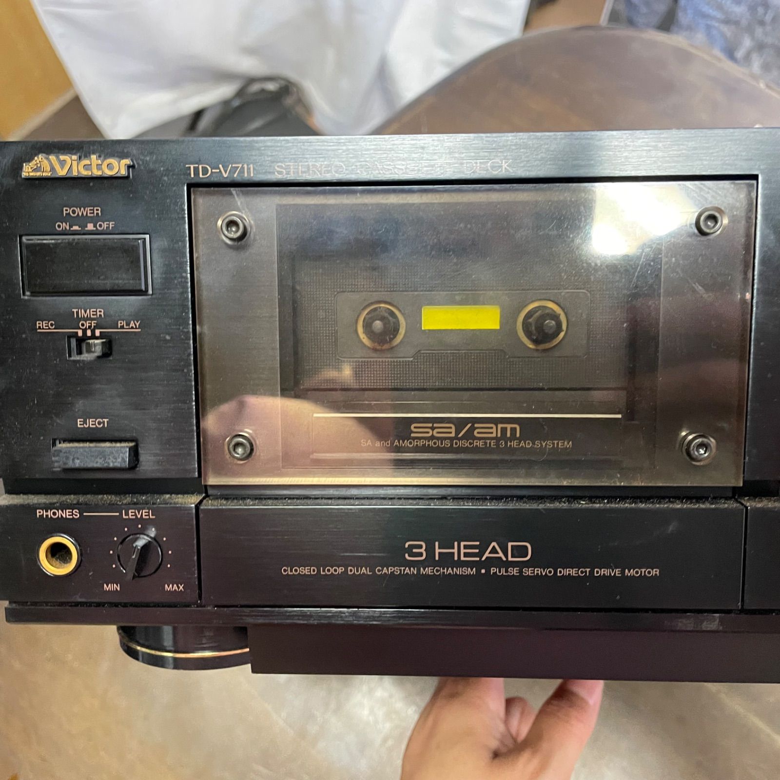 スプラビクターVictor名機TD-V711 3ヘッドカセットデッキ Victor TD-V711 – Audiolife － Enjoy your audio life!!