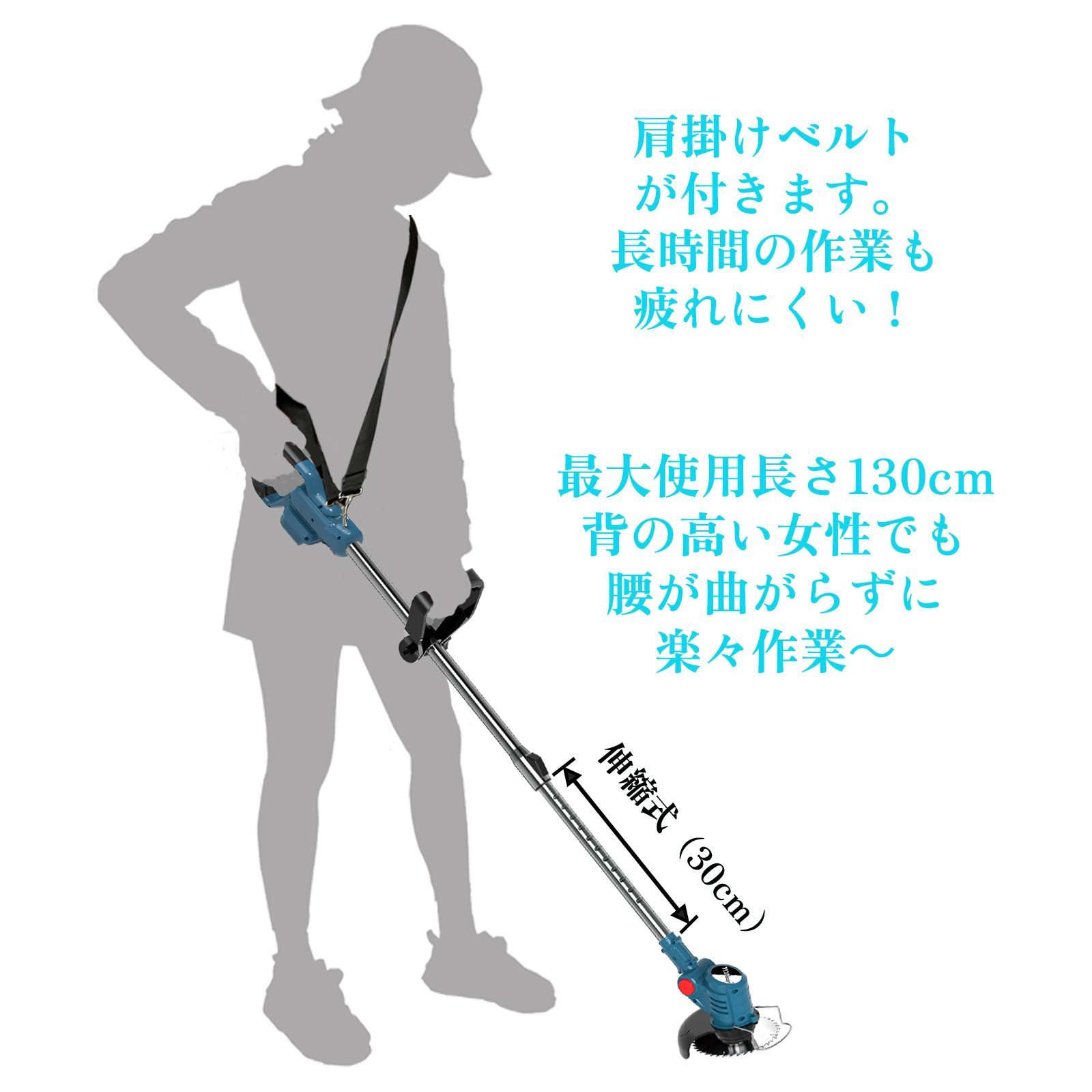 マキタ（Ｍａｋｉｔａ） 充電式草刈機 １８Ｖ ６Ａｈ ＭＵＲ１９０ＵＤＲＧ 心苦しく