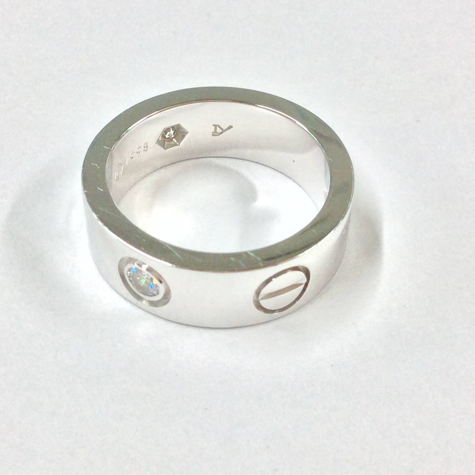 Cartier【カルティエ】 ラブリング 6号 ダイヤ3石 750/18金 WG