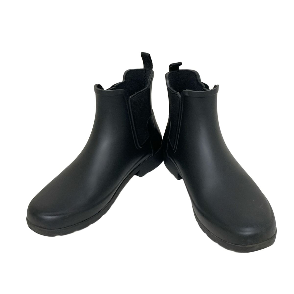 HUNTER ハンター レインブーツ UK4 レディース - 黒 サイドゴア