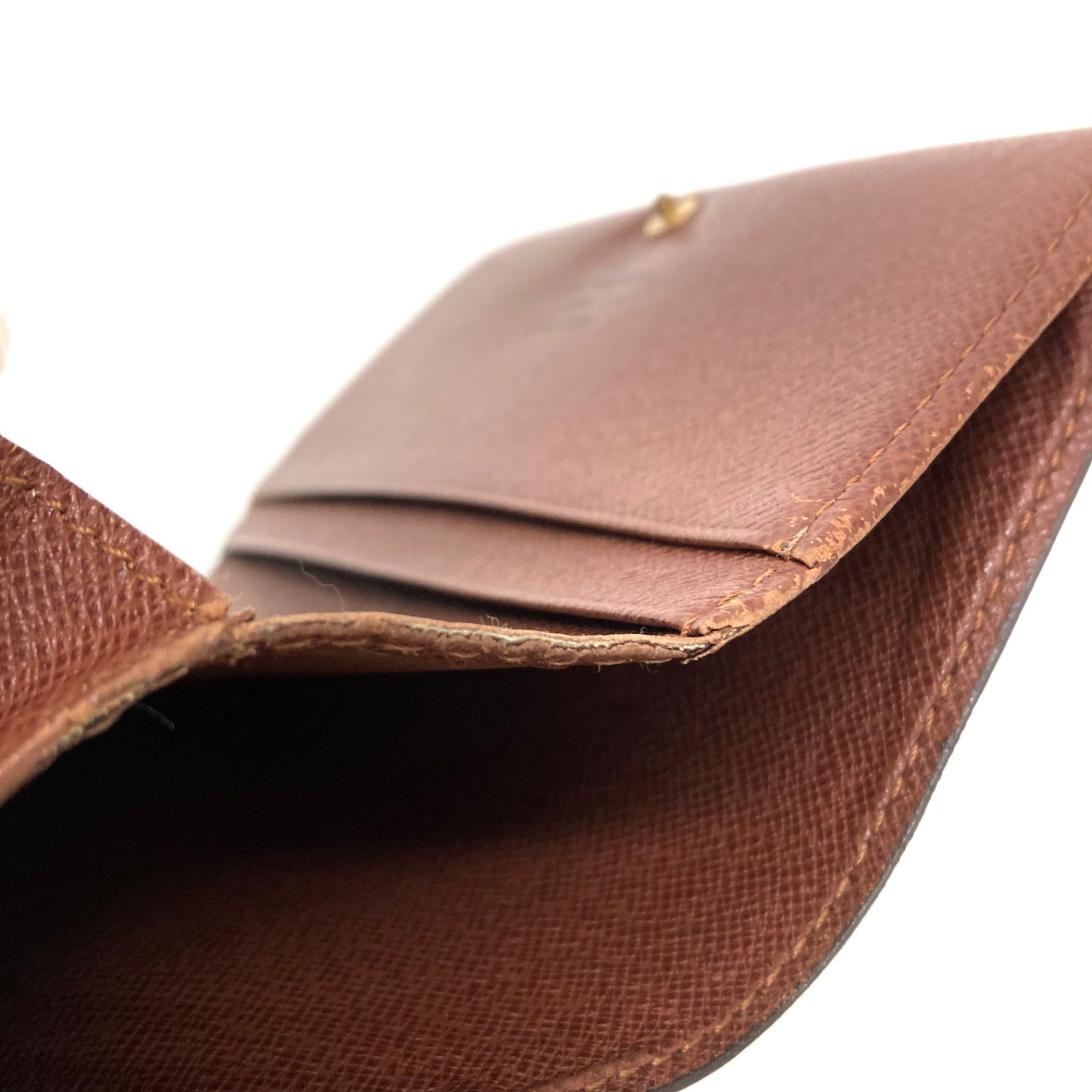 正規品 ルイヴィトン 二つ折り財布 ポルトモネ ビエ トレゾール モノグラム LOUIS VUITTON - 【良品】ルイヴィトン・二つ折り財布