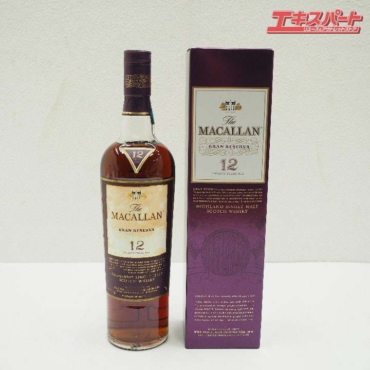 マッカラン MACALLAN 12年 グラン・レゼルバ GRAN RESERVA ハイランド シングルモルト Highland single malt  700ml 箱付 未開栓 戸塚店 - メルカリ