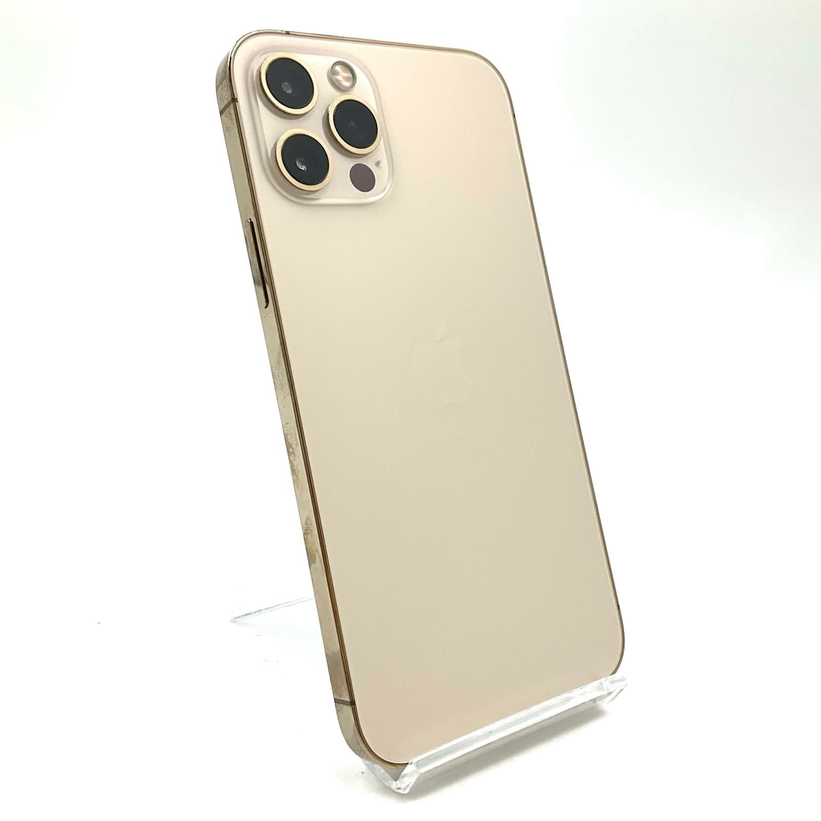 【全額返金保証】【最速発送】Apple iPhone 12 Pro 128GB ゴールド docomo 白ロム 76% 動作確認済
