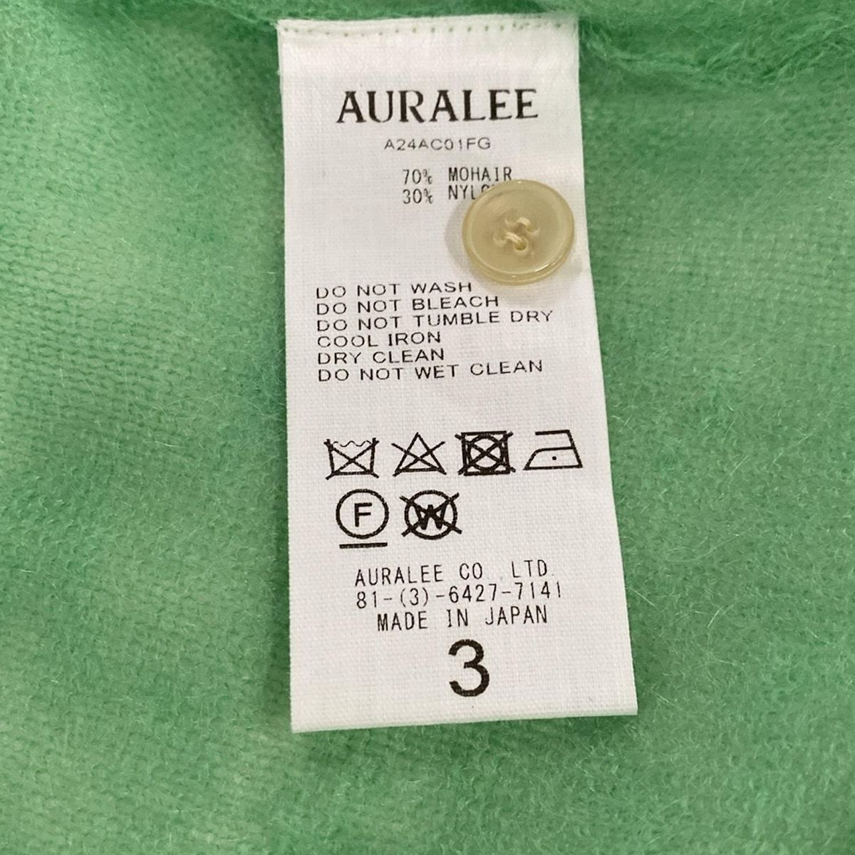 AURALEE(オーラリー) カーディガン サイズ3 L レディース美品