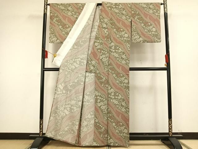 平和屋着物▽上質な小紋　単衣　辻が花　正絹　逸品　AAAW1506fy 平和屋着物▽上質な小紋 単衣 辻が花 正絹 逸品 AAAW1506fy - メルカリ