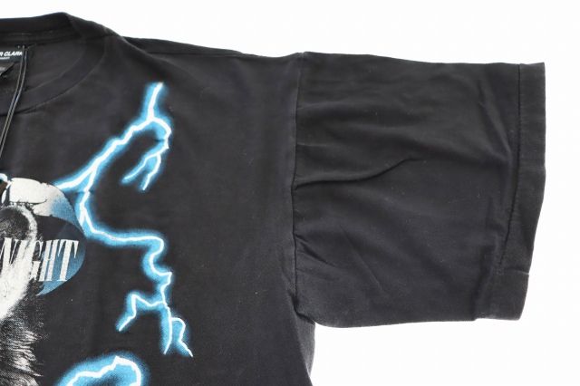 カイザークラーク ヴィンテージ リメイク ウルフ プリント 半袖 Tシャツ 黒