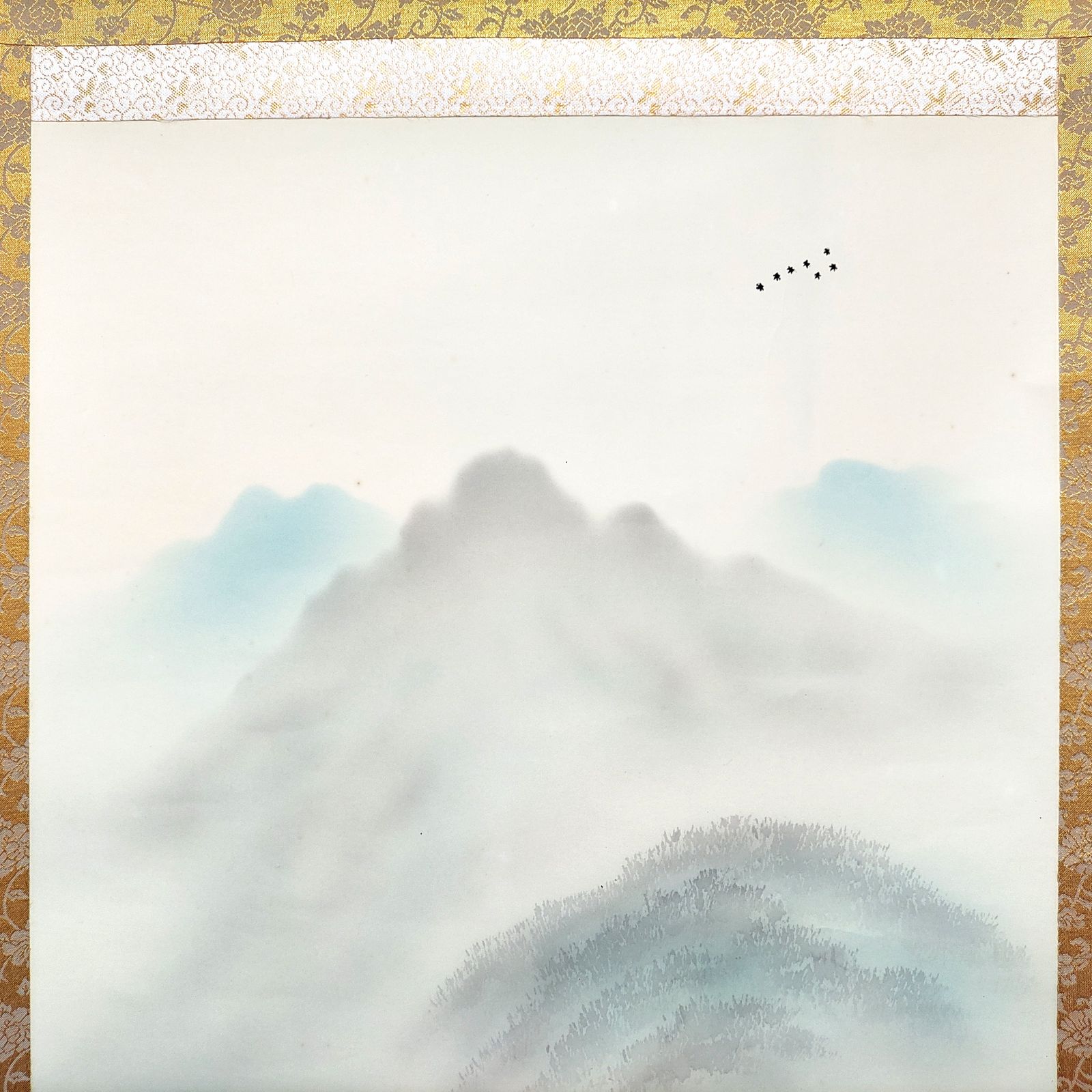 華山筆画賛 掛軸 Y199
