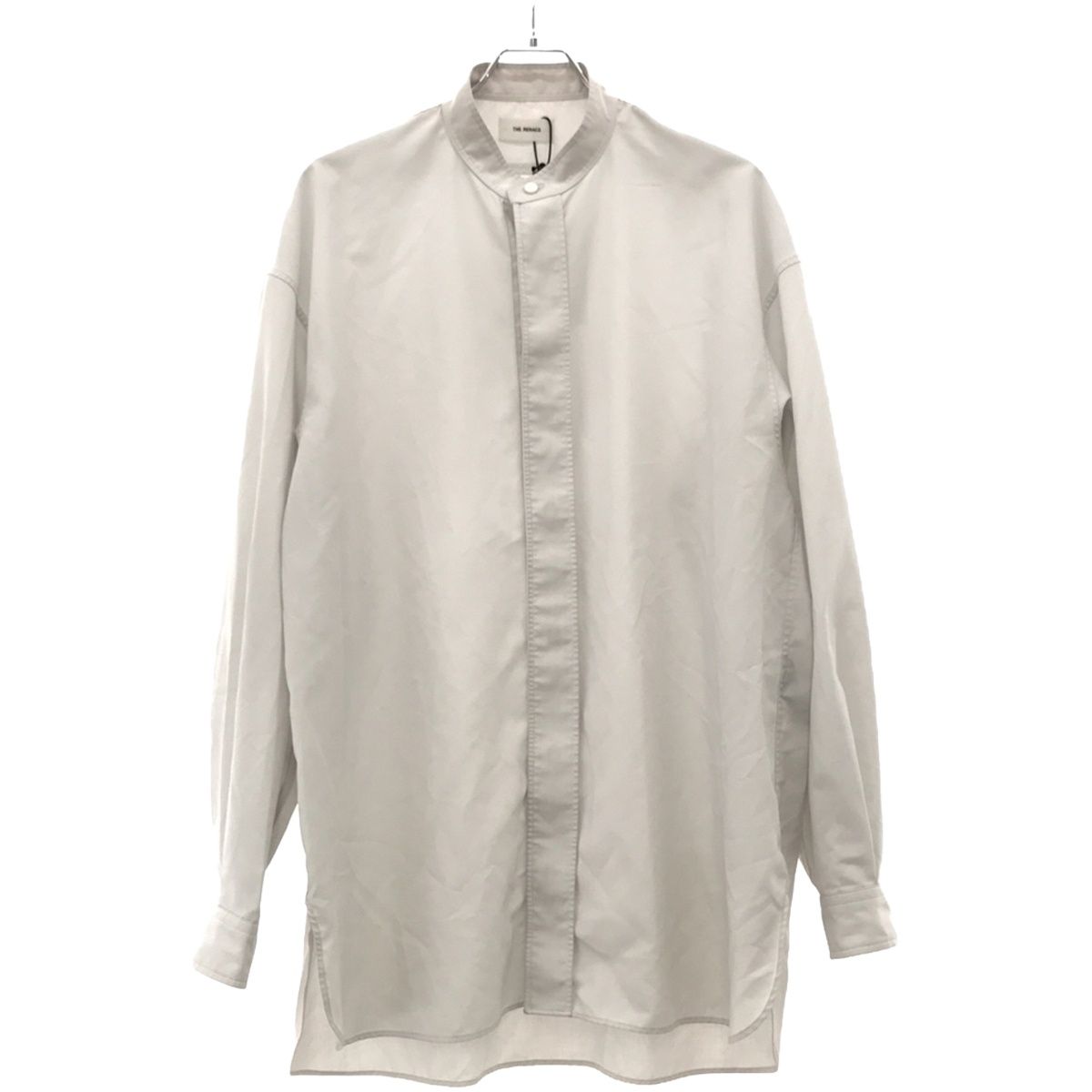 THE RERACS ザ リラクス 22AW SUPER LIGHT SPUN THE BAND COLLAR SHIRT バンドカラーシャツ  22FW-REBL-315 グレー 48 - メルカリ