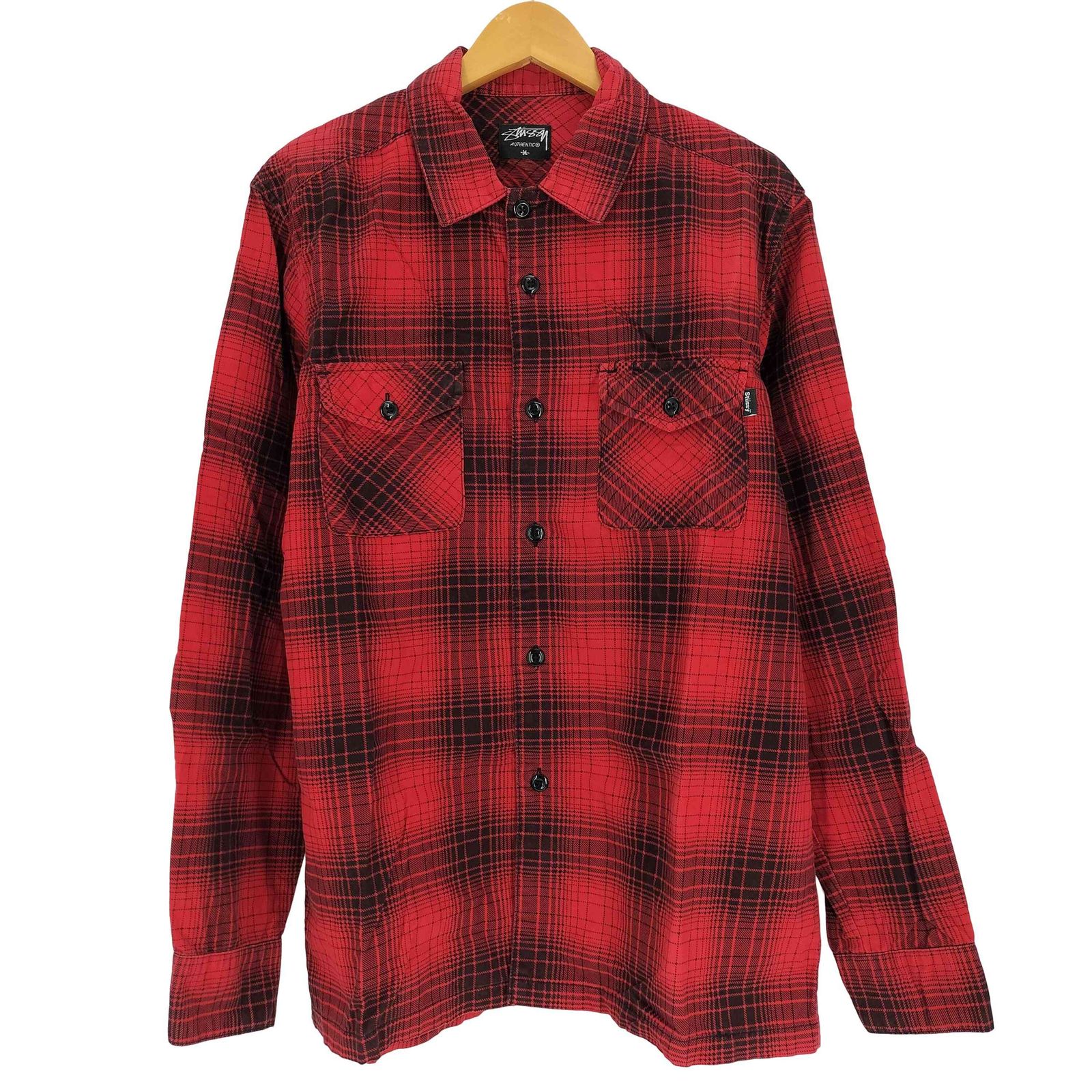 ステューシー Stussy 00S AUTHENTIC ピスタグ バッファローチェック L 