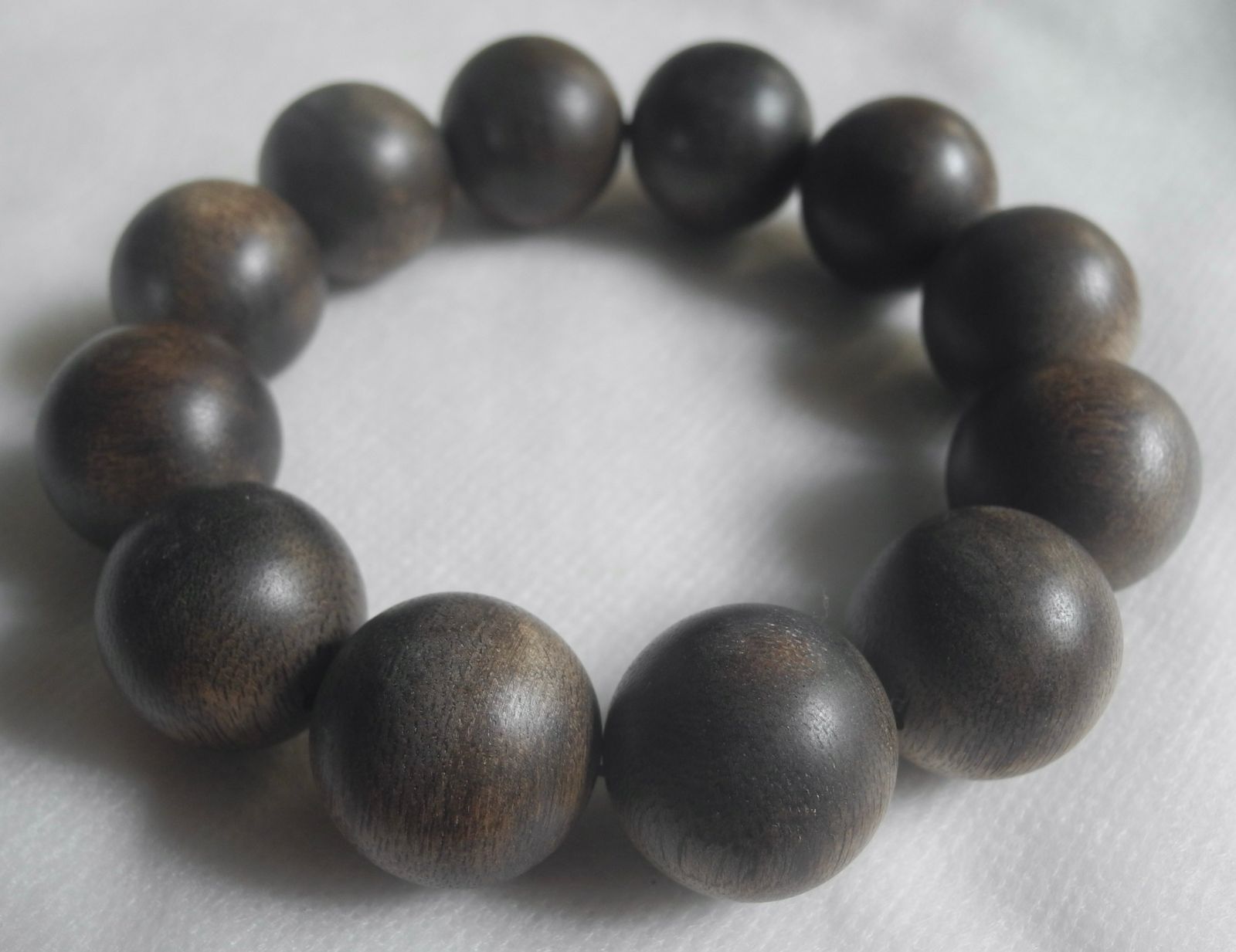 ベトナム産 香木 水沈 沈香 数珠 ブレスレット 本物 58g 20mm agarwood 仏具 伽羅 美しい木目 甘い良い香り アロマ