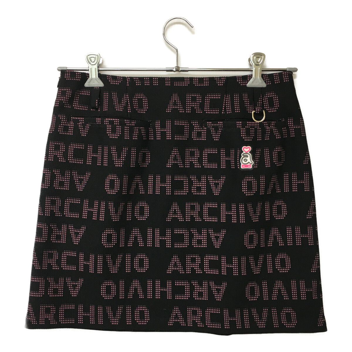 archivio - coco 中古 アルチビオ archivio レディース セットアップ 36(S) 黒×赤×白 ブルゾン×スカート ロゴ総柄 coco 中古 アルチビオ archivio レディース セットアップ 36(S