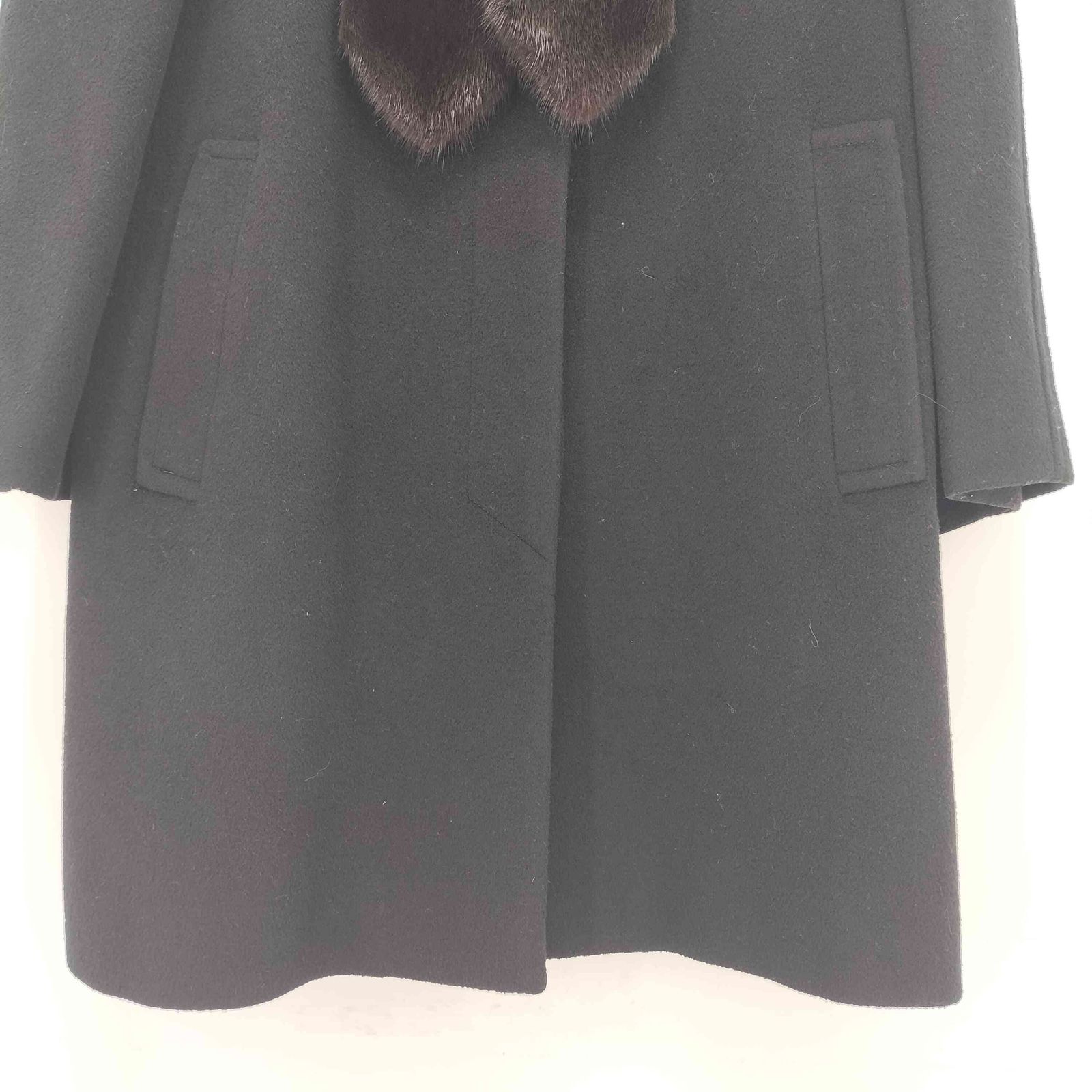 ユーズドフルギ USED古着 hi style ミンクファー付き カシミヤ混